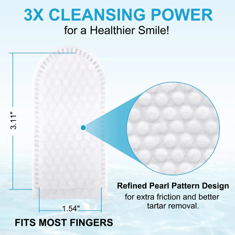 Worafy Dental Care Finger Wipes For Dogs and Cats 50 Wipes
