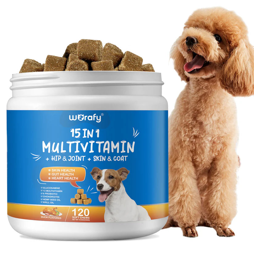 15-In-1 Multivitamin for Dogs - Hip & Joint, Skin & Coat
