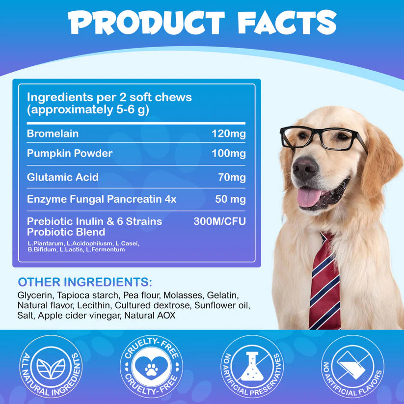 Worafy No Poo Immune Chews For Dogs