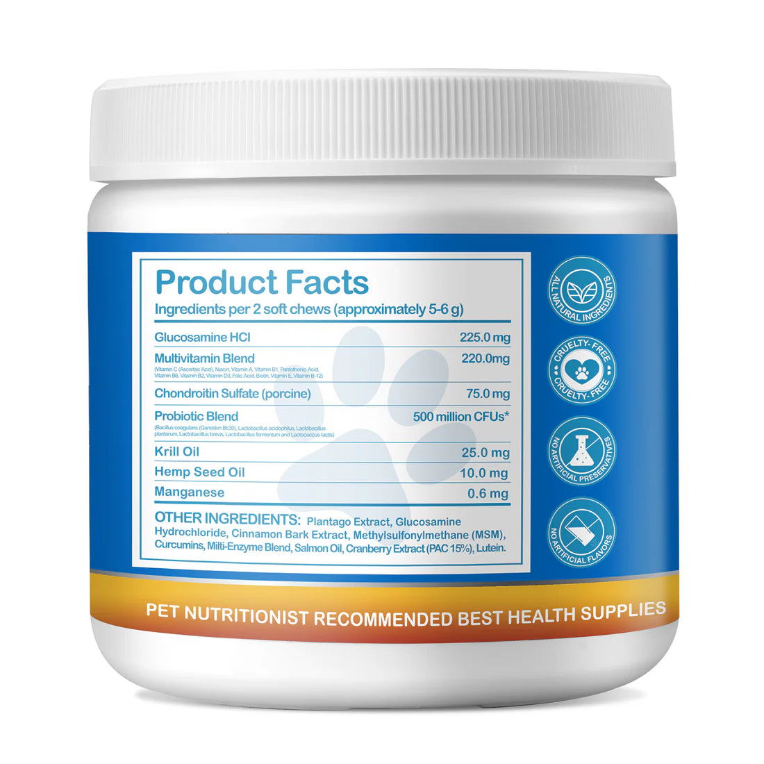 15-In-1 Multivitamin for Dogs - Hip & Joint, Skin & Coat